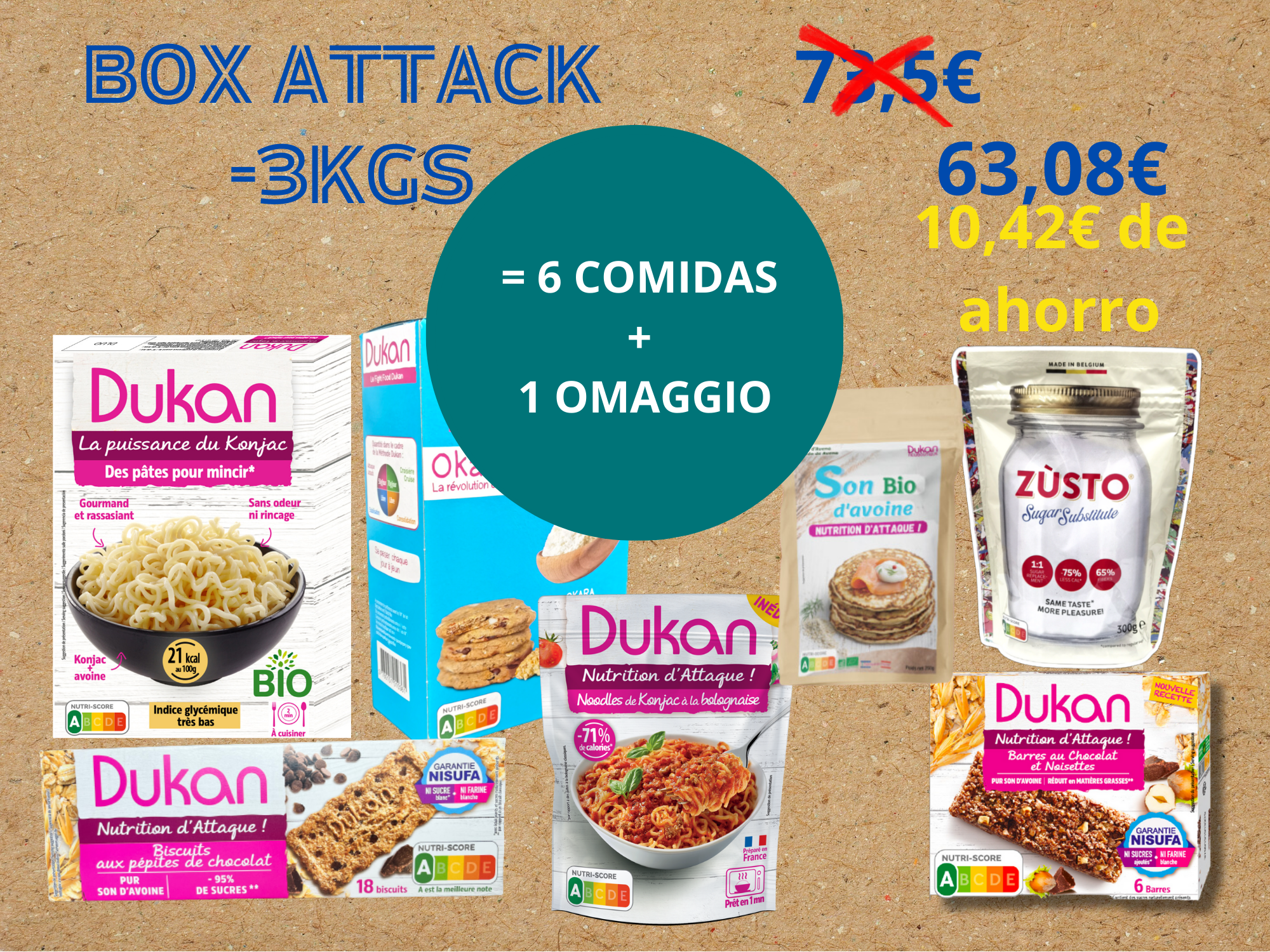 CAJA ATAQUE OBJETIVO -3 kg