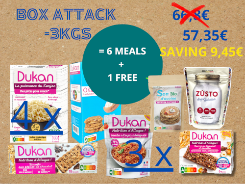 BOX ATTACK  : objectiv – 3KG