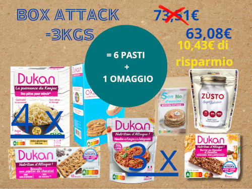 BOX ATTACCO -  OBIETTIVO -3 kg