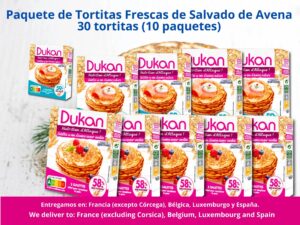 📦 Caja de tortitas frescas de salvado de avena – 30 unidades (sabor natural + vainilla)