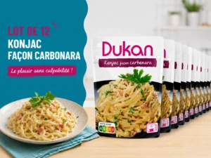 LOT DE 12 SPAGHETTIS DE KONJAC A LA CARBONARA