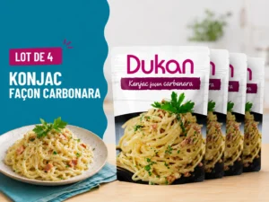 LOT DE 4 SPAGHETTIS DE KONJAC A LA CARBONARA
