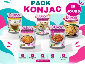 Pack Konjac 28 Jours Plats cuisinés micro-ondables.