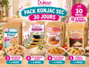 Pack Konjac Sec 28 Jours dont 2 repas offerts!